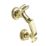 Hardware Solutions Door Knocker Doctor Polished Brass 85mm x 176mm