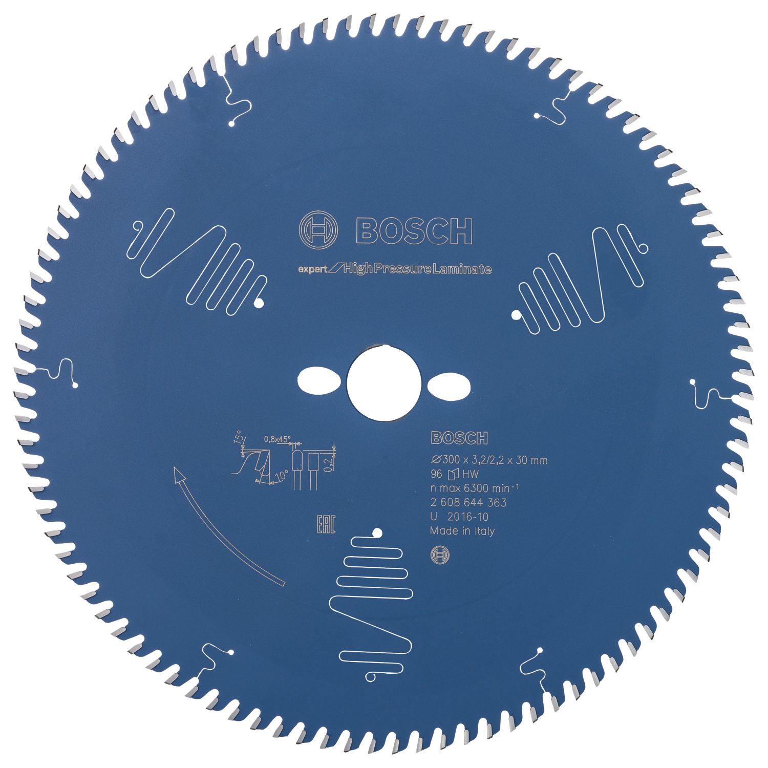 Bosch Expert High Pressure Laminate Circular Saw Blade 300mm x 30mm 96T (799KP)
