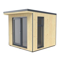 Forest Xtend 8' 6" x 8' (Nominal) Pent Insulated Garden Office with Base & Assembly