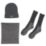 DEWALT  Winter Accessories Set Black/Grey 3 Pieces