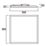 Sylvania Quantum Square 595mm x 595mm LED Panel Light White 26W 4700lm