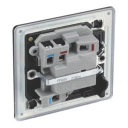 LAP  13A Switched Fused Spur  Matt Black with Colour-Matched Inserts