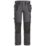 Snickers AW Full Stretch Holster Trousers Steel Grey / Black 41" W 32" L