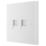 British General 900 Series 2-Gang Master Telephone Socket White