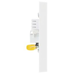 British General 900 Series 2-Gang Master Telephone Socket White