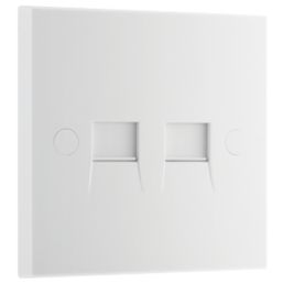 British General 900 Series 2-Gang Master Telephone Socket White