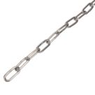 Essentials Welded Polished Silver Chain 6mm x 2.5m