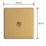 Varilight  10A 1-Gang 2-Way Light Switch  Brushed Brass with Colour-Matched Inserts