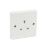 Crabtree Capital 13A 1-Gang Unswitched Plug Socket White