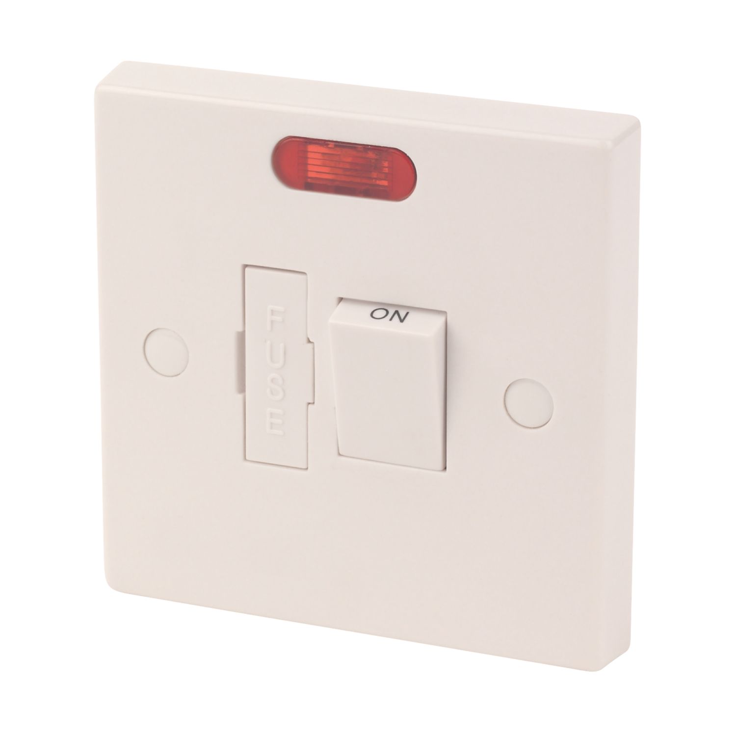 Essentials 13A Switched Fused Spur with Neon White (8009D)