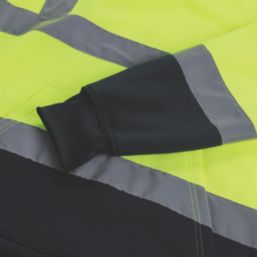 Scruffs  Hi-Vis Hoodie Yellow / Navy 2X Large 53" Chest