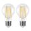LAP  E27 A60 LED Light Bulb Clear 806lm 3.8W 2 Pack