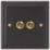 Varilight  10A 2-Gang 2-Way Light Switch  Georgian Black