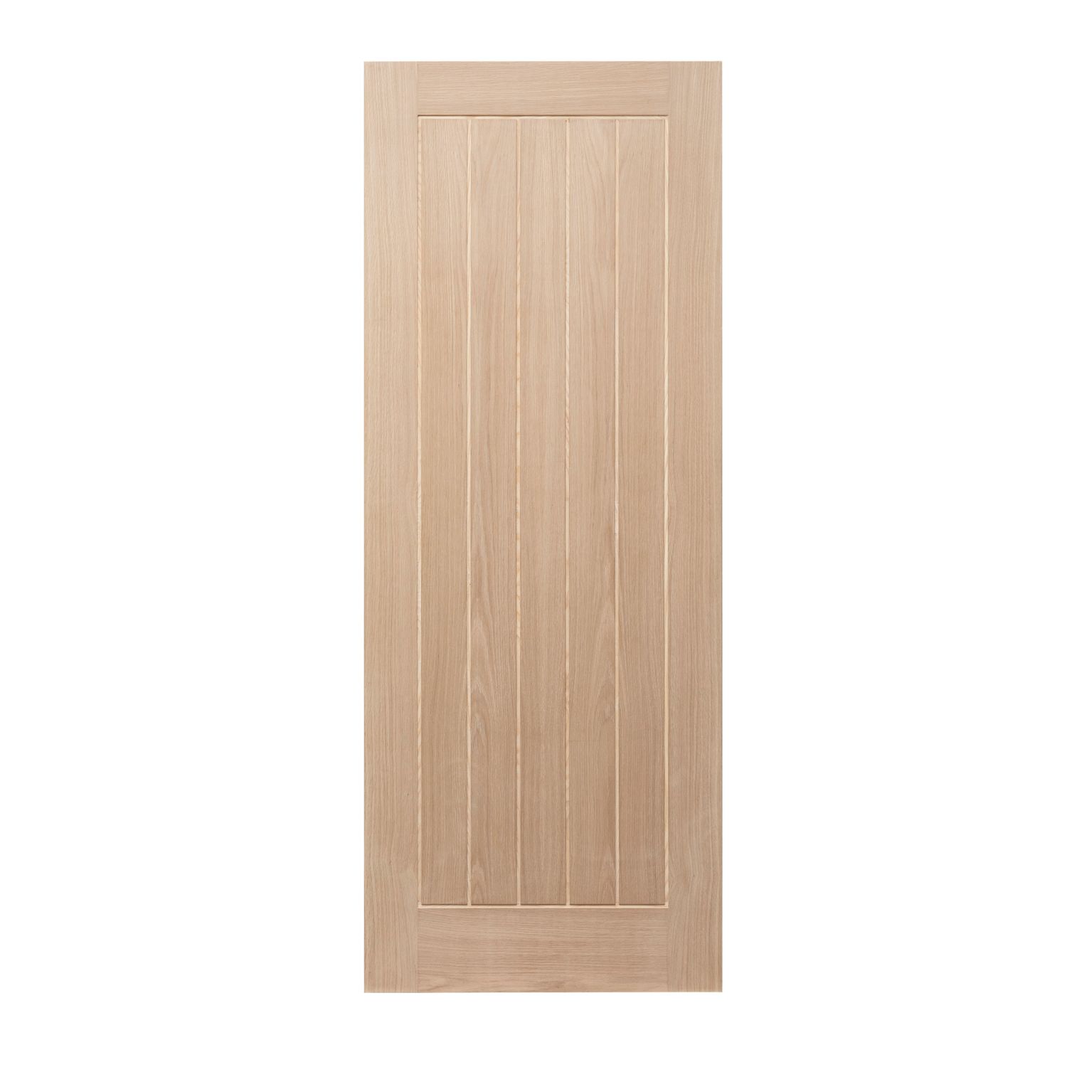 Unfinished Oak Wooden Cottage Internal Door 2040mm x 826mm (800FA)