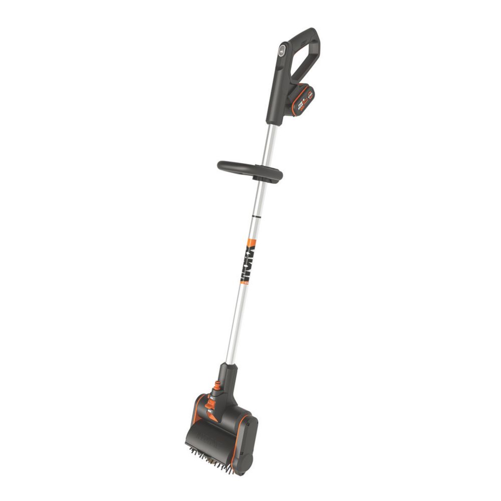 Worx WG441E 20V 1 x 4.0Ah Lithium PowerShare Cordless Clean Brush