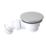 Flomasta  Shallow Shower Waste with Adjustable Outlet White 90mm