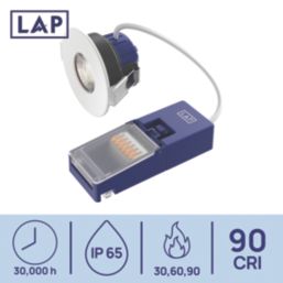 LAP Chaac Fixed  Fire Rated LED Downlight White 5.5W 600lm