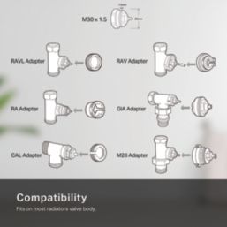 TP-Link Kasa White Smart Thermostatic Radiator Head