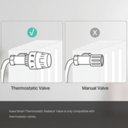 TP-Link Kasa White Smart Thermostatic Radiator Head