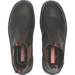 Hard Yakka Banjo Size 8  Brown Water-Resistant Steel Toe Cap Safety Dealer Boots