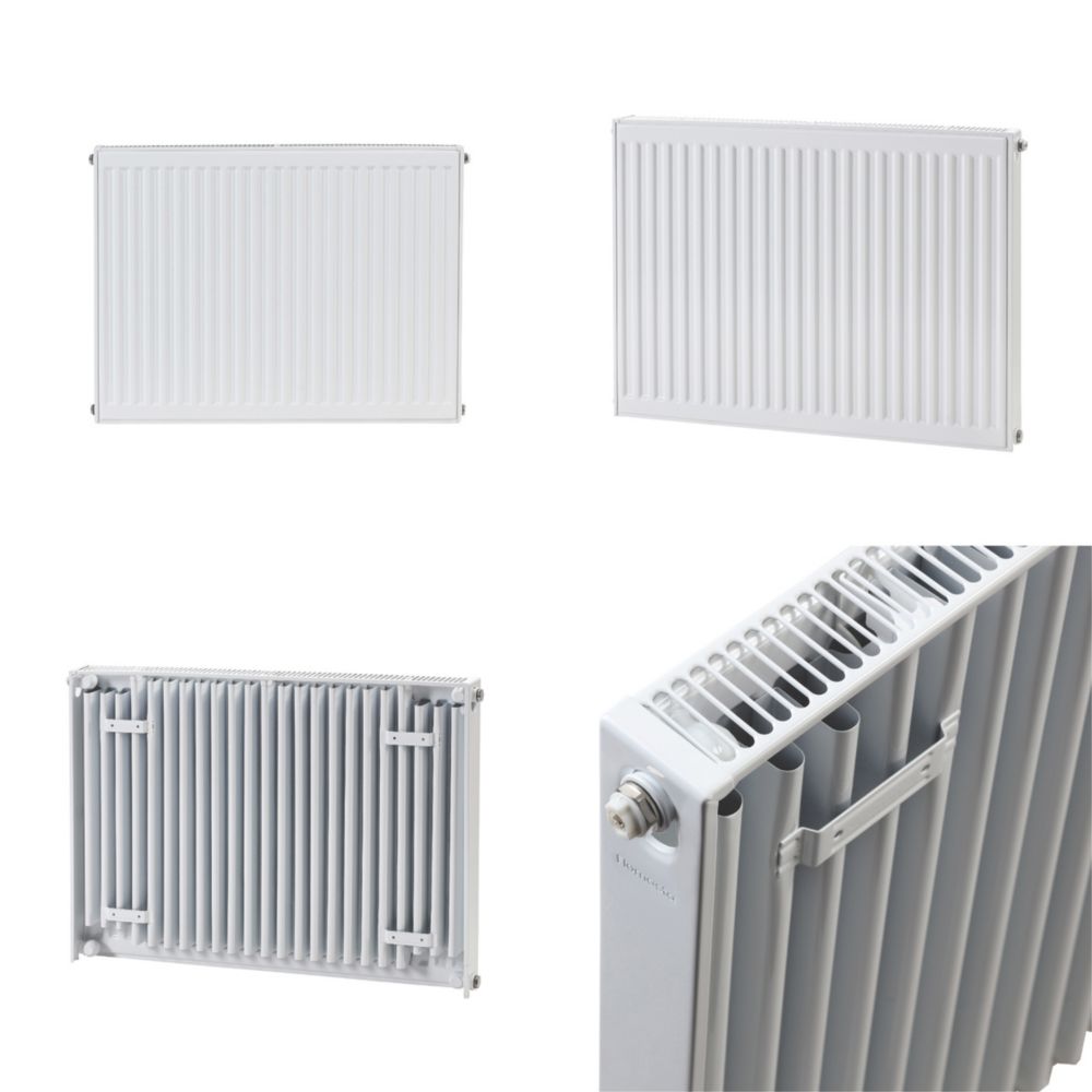 Flomasta 600mm x 700mm 2271BTU White Type 11 Convector Radiator