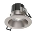 Collingwood DT4 Low Glare Fixed  Fire Rated LED Downlight Brushed Steel 4.3W 440-490lm