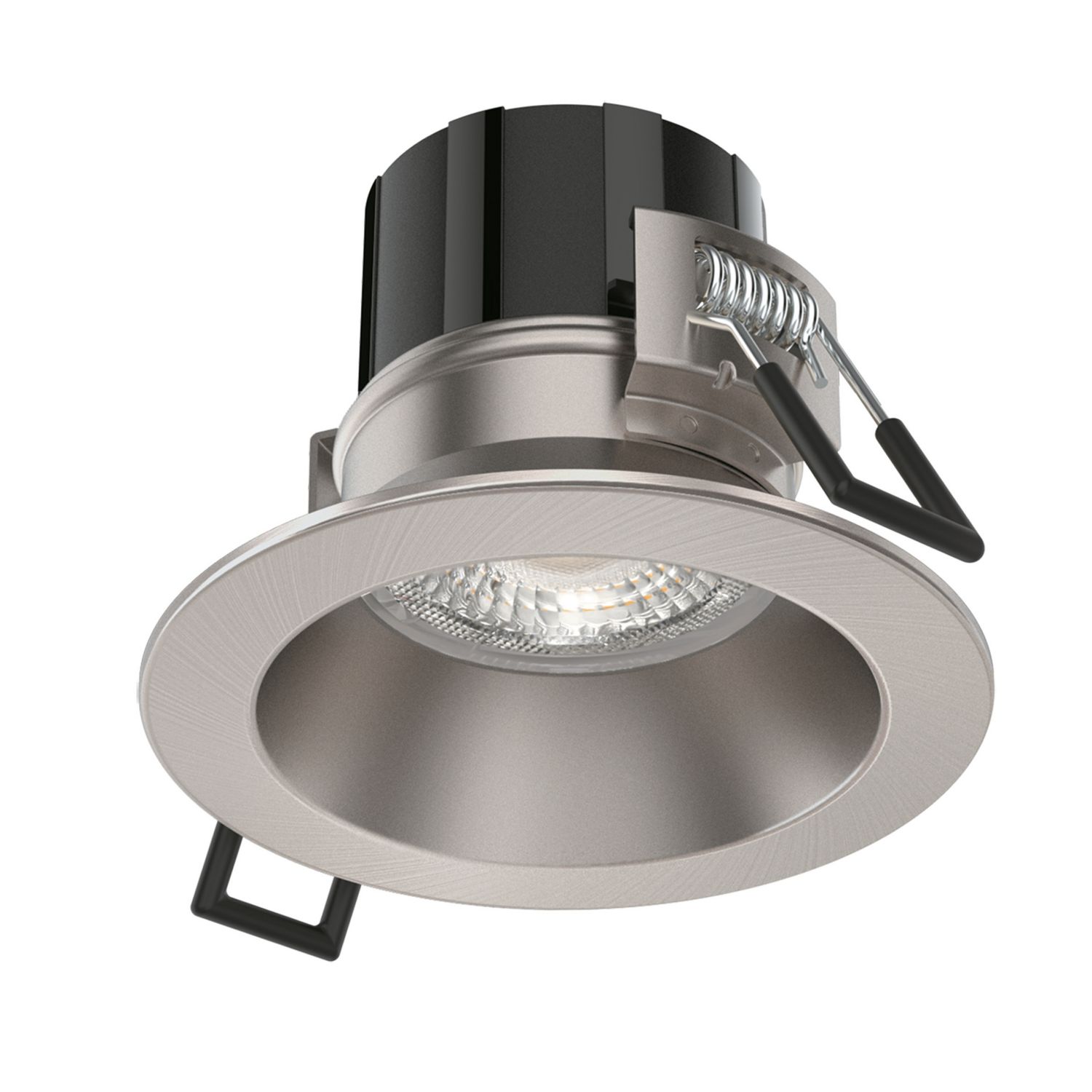 Collingwood DT4 Low Glare Fixed Fire Rated LED Downlight Brushed Steel 4.3W 440-490lm (800YY)