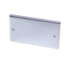 LAP  2-Gang Blanking Plate Polished Chrome