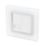 Retrotouch Crystal 1-Gang Master Telephone Socket White Glass with White Inserts