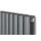 Ximax Fortuna Duplex 1800mm x 590mm 5922BTU Anthracite Vertical Designer Radiator