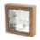 Varilight  1-Gang Surface Pattress Medium Oak Single Wall Box 25mm
