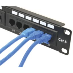 Philex Cat 6 1U 24 Port Patch Panel 4 1/2"