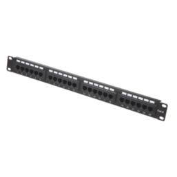 Philex Cat 6 1U 24 Port Patch Panel 4 1/2"