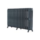 Arroll 760mm x 1234mm 7370BTU Anthracite Cast Iron 3 Column Radiator