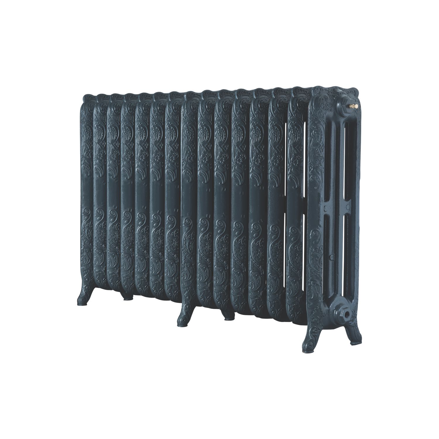Arroll 760mm x 1234mm 7370BTU Anthracite Cast Iron 3 Column Radiator (8019P)