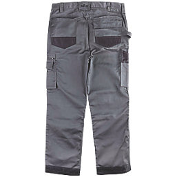 Site Jackal Work Trousers Grey / Black 36" W 32" L