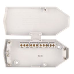 Hager J501 16A Downlighter Junction Box 53 x 27 x 122mm White