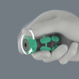 Wera Kraftform Kompakt RA 2 Interchangeable Ratchet Stubby Set 6 Pieces
