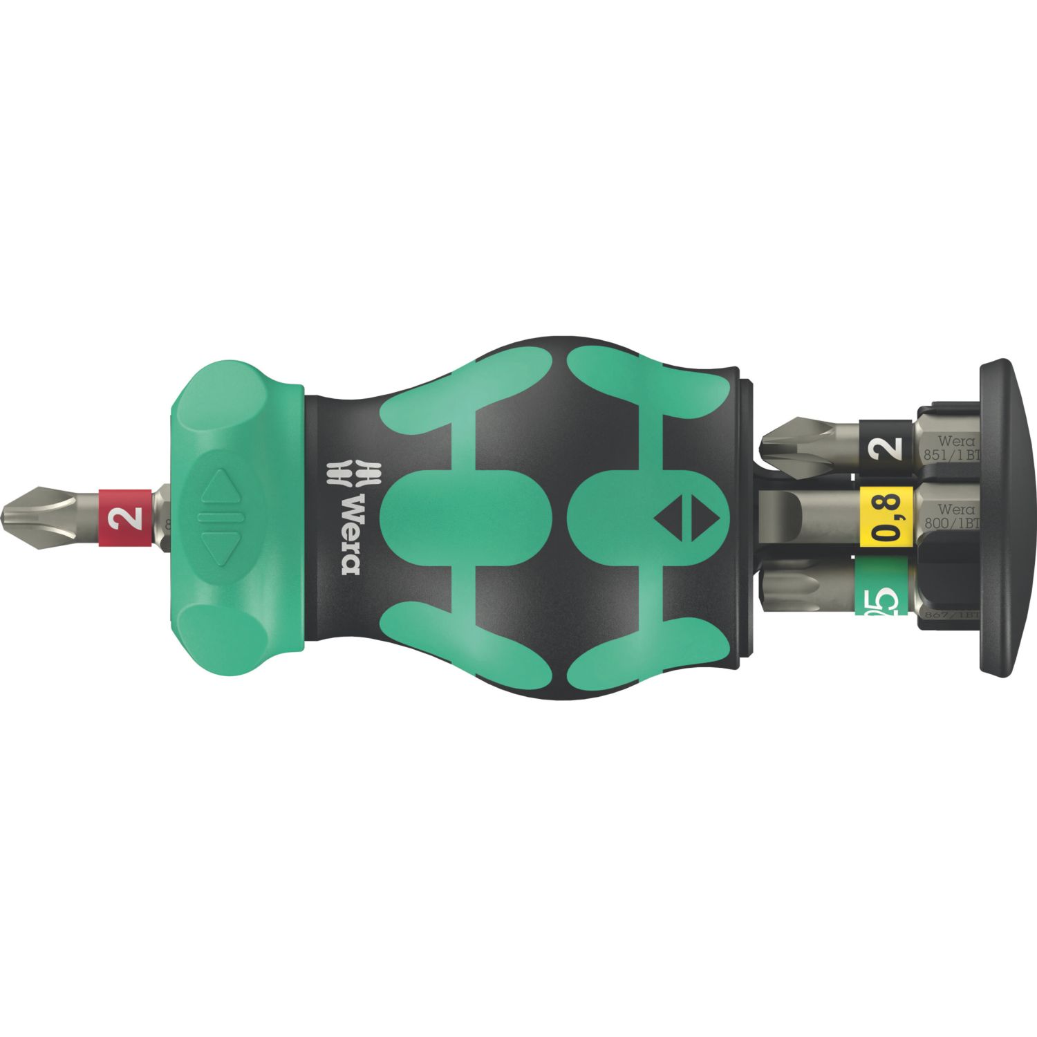 Wera Kraftform Kompakt RA 2 Interchangeable Ratchet Stubby Set 6 Pieces (801AY)