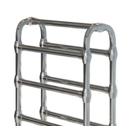 Towelrads 850mm x 600mm 1498BTU Chrome Flat Traditional Towel Radiator