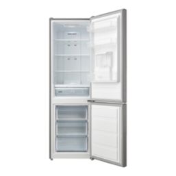 Essentials GHFSFFWDEU Freestanding 60/40 Fridge Freezer Gloss Silver 595mm