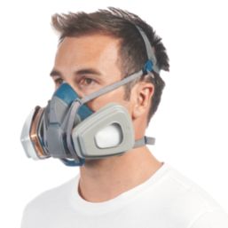 3M 6502QLKIT-1 One Size Quick Latch Half Face Respirator Kit with Replaceable Filters A2-P3 7 Piece Set