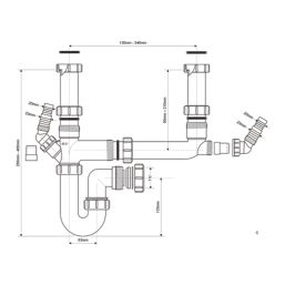 McAlpine Sink Kit White 40mm