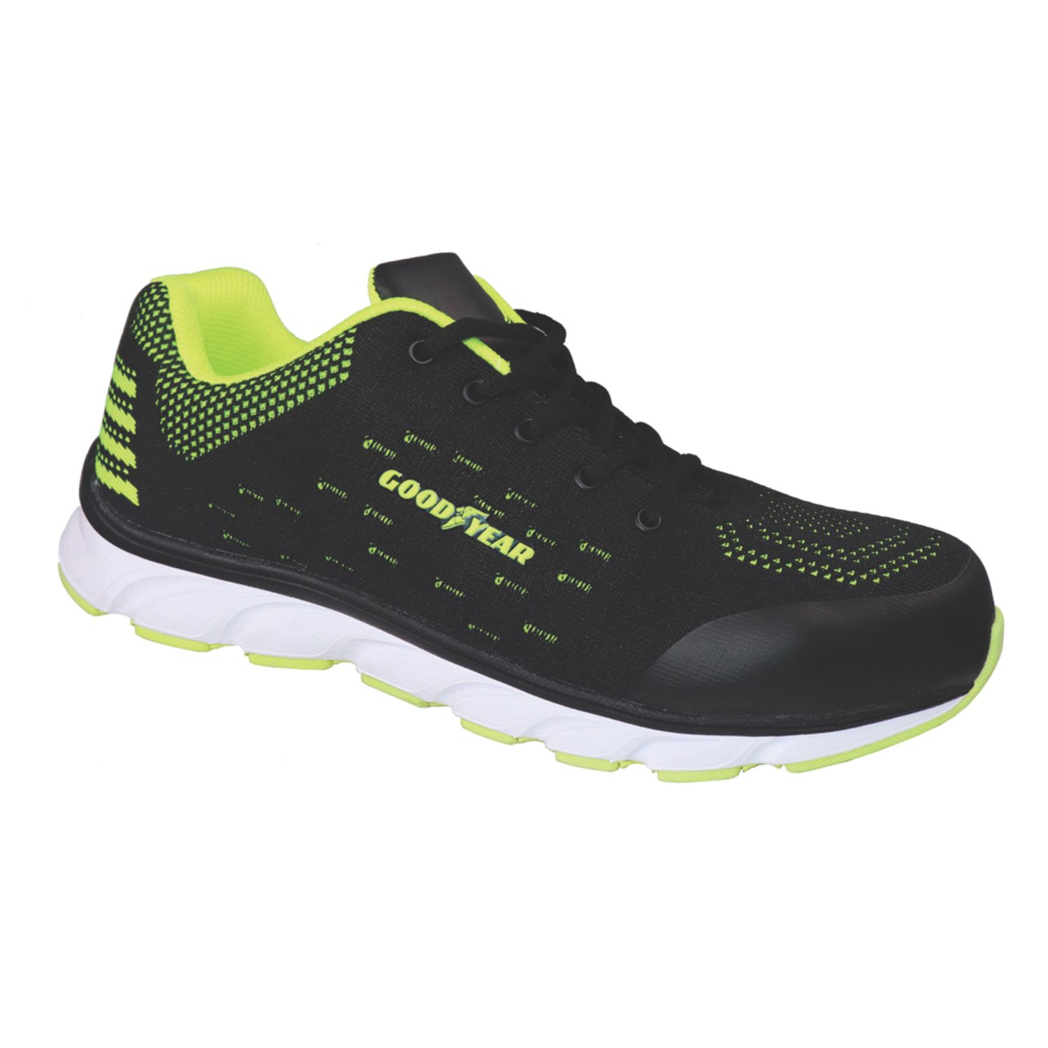 Goodyear GYSHU1502 Size 12 Black / Yellow Safety Trainers (801HU)