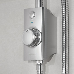 Aqualisa Visage Gravity-Pumped Ceiling-Fed Chrome Thermostatic Smart Shower