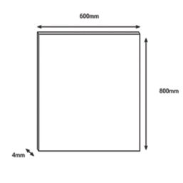 Wilsonart  Brooklyn Concrete Hob Splashback 600mm x 800mm x 4mm