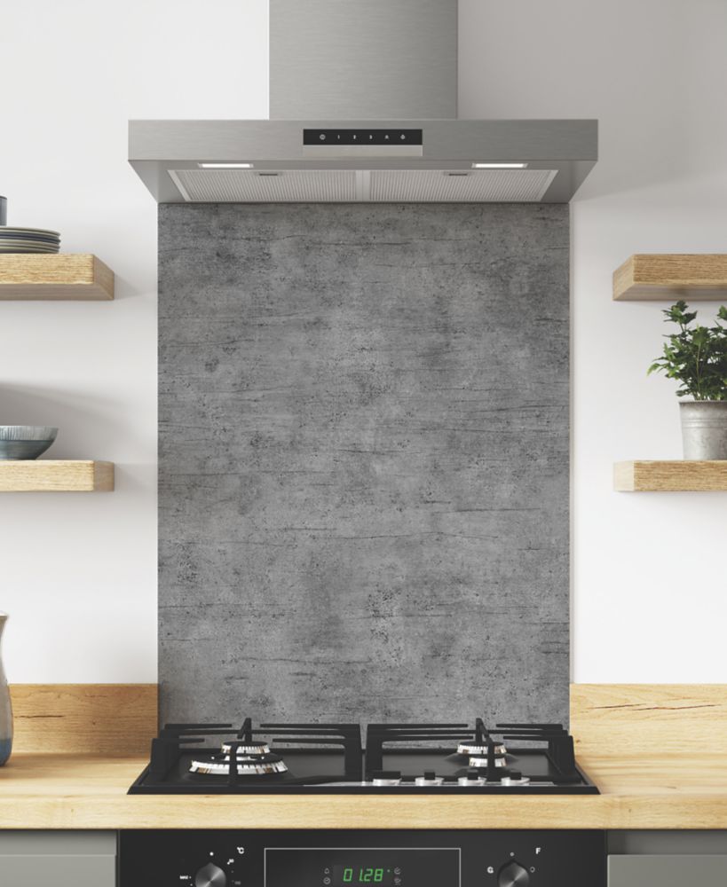 Wilsonart  Brooklyn Concrete Hob Splashback 600mm x 800mm x 4mm