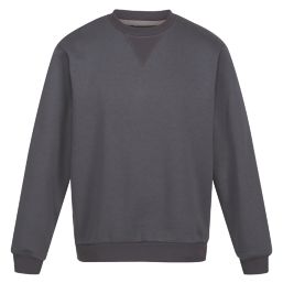 Regatta Pro Crew Neck Sweatshirt Seal Grey 3X Large 53" Chest