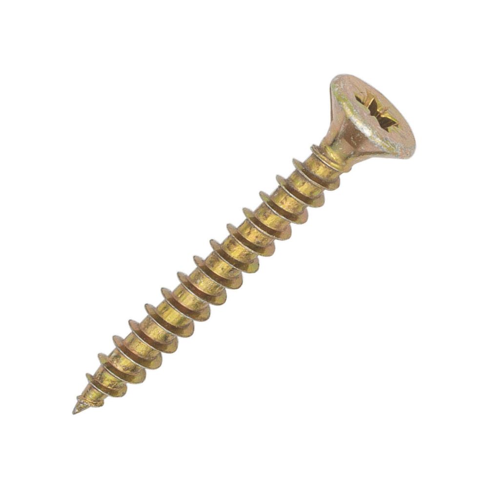 Rawlplug R-QCP PZ Countersunk Self-Drilling Woodscrews 5mm x 50mm 200 Pack
