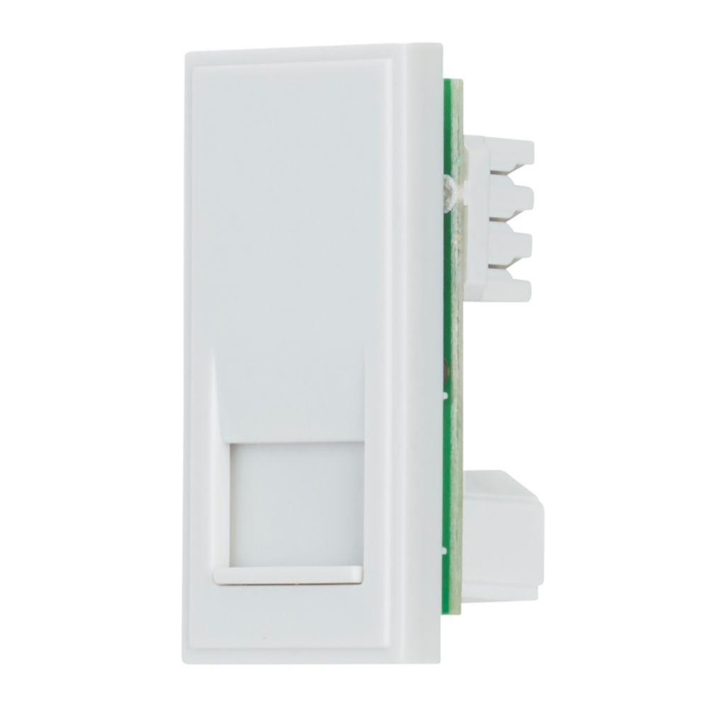 Contactum Media Modular  Slave Telephone Socket White